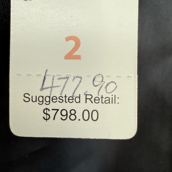 Ellen Tracy Genuine Black Leather Blazer Jacket Tailored Fit Single Button SZ 2 - Picture 7 of 14